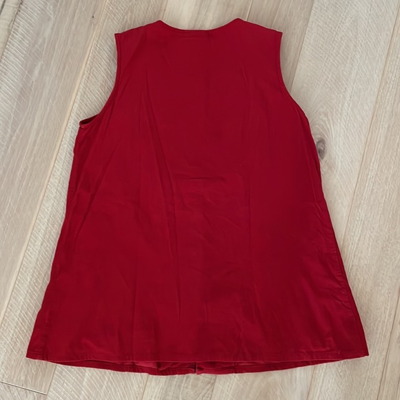 Erin Fetherston Bright Red Jumpsuit. - Picture 7 of 8